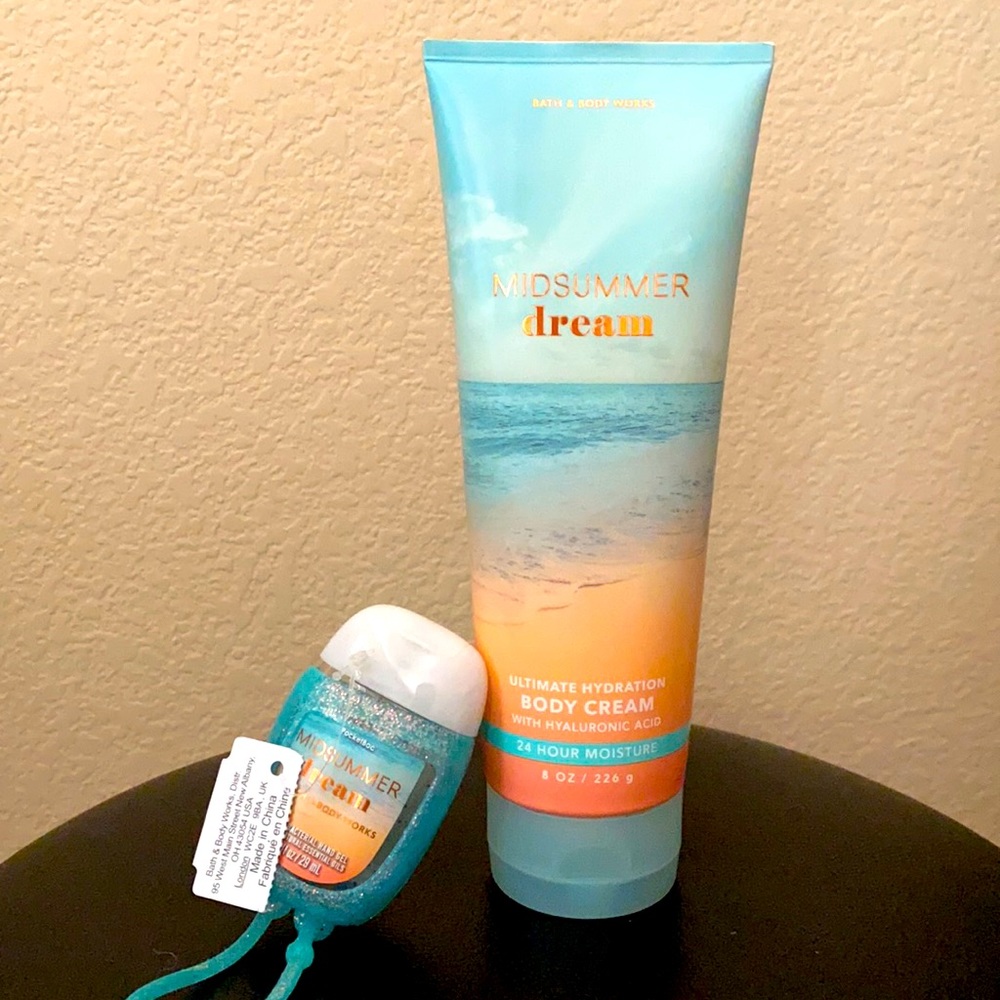 Midsummer Dream Body Cream and Hand Sanitizer